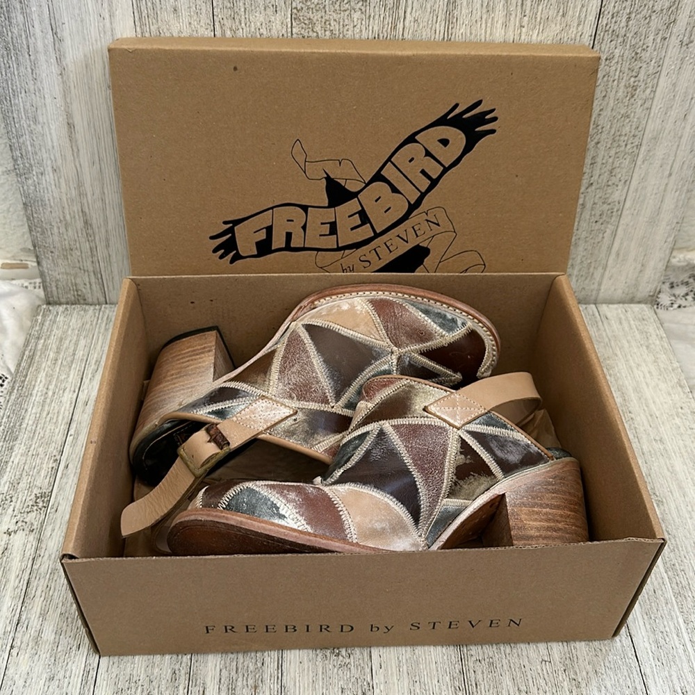 Freebird by Steven Patchwork Mules - Picture 2 of 9